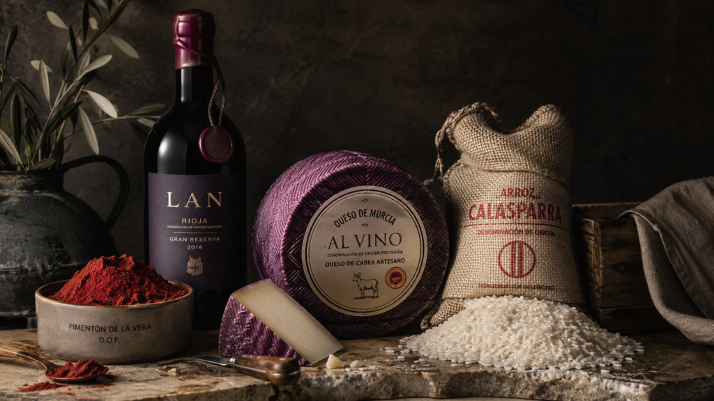 Productos con denominación de origen de la Región de Murcia: vino, queso y arroz