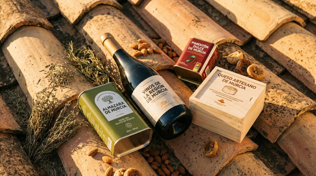 Productos alimentarios de la Región de Murcia con packaging profesional diseñado por Visualfood
