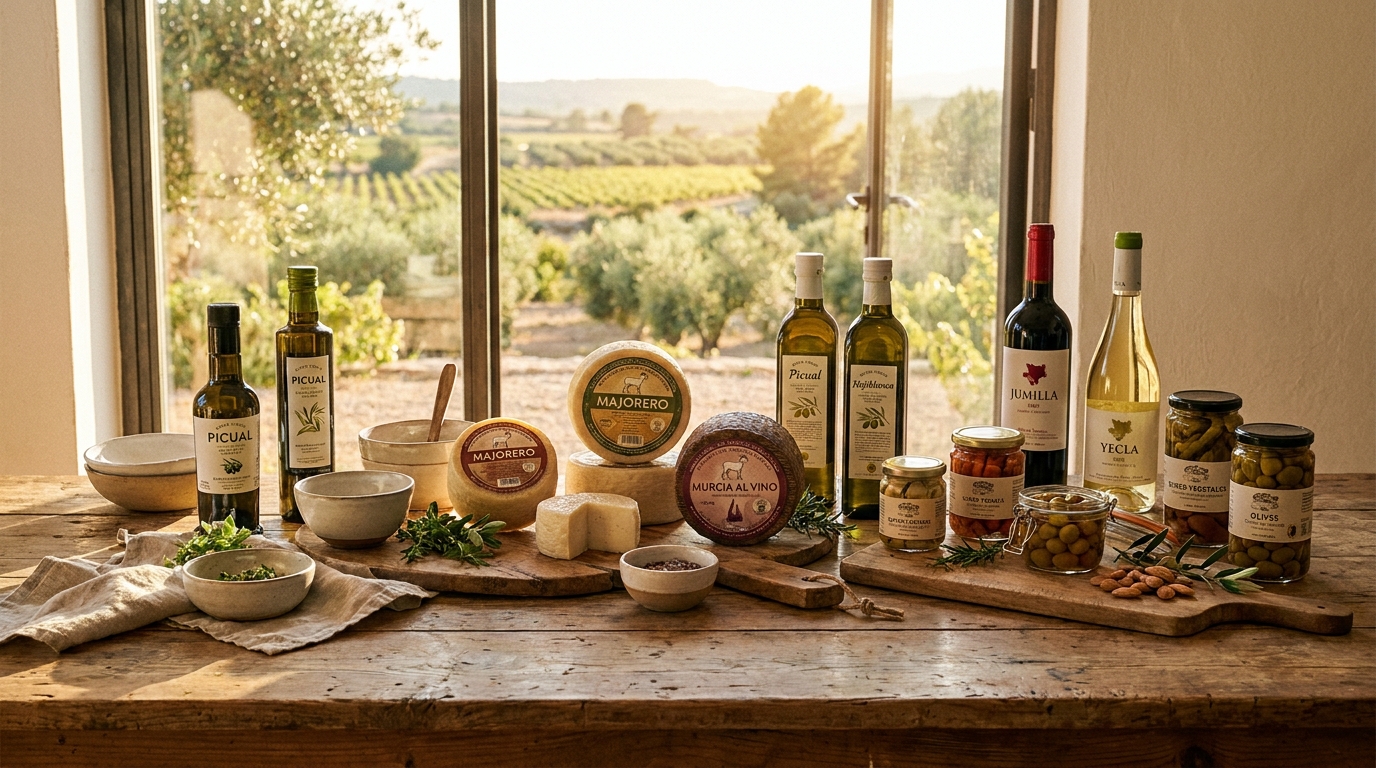 Productores artesanales de la Región de Murcia con sus productos alimentarios locales