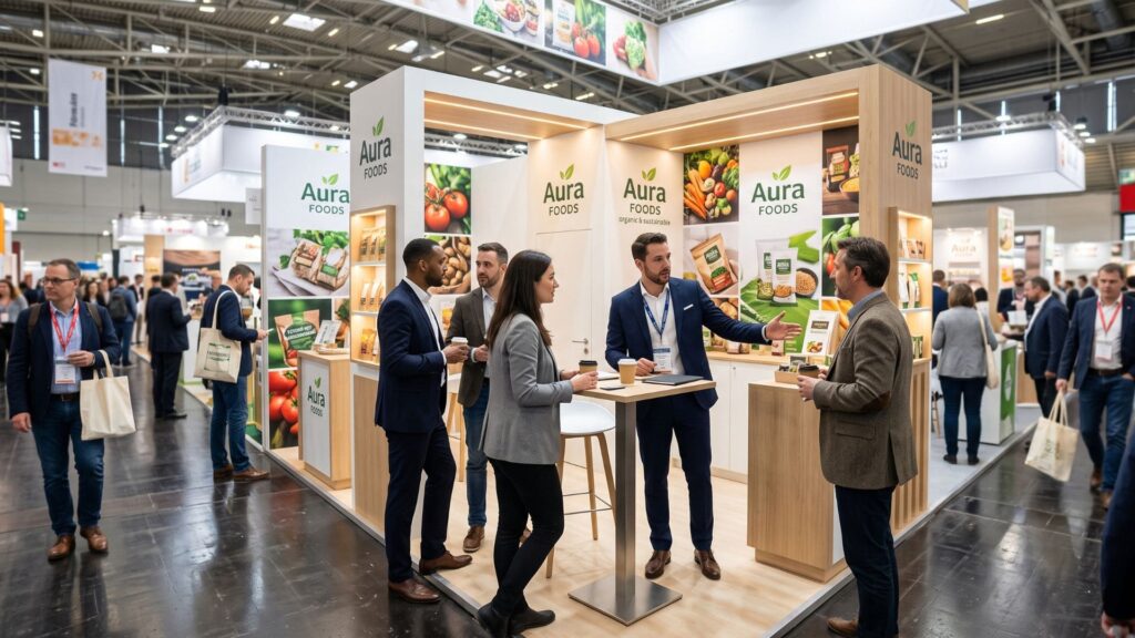Stand de una feria del sector Alimentación