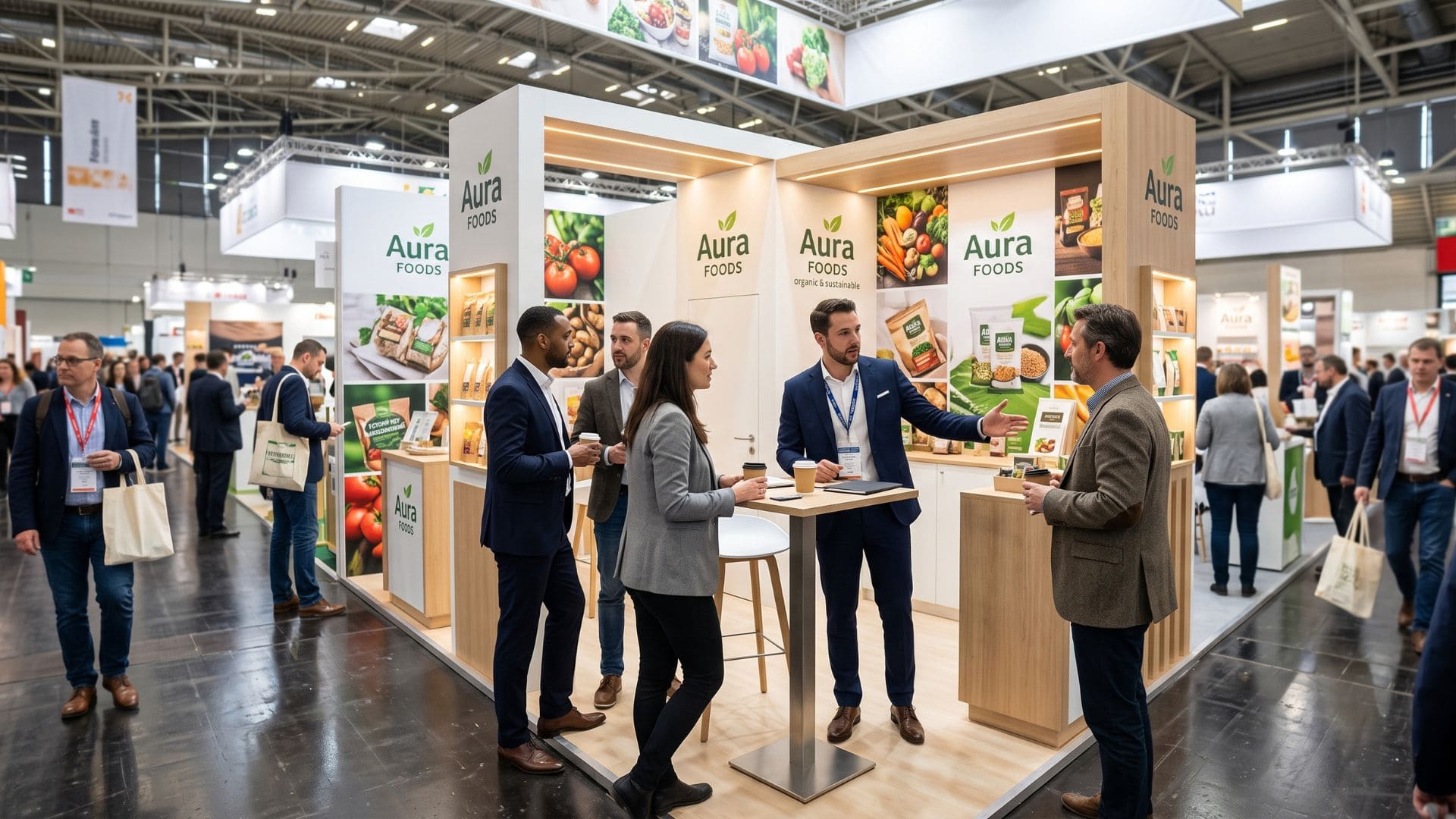 Stand de una feria del sector Alimentación